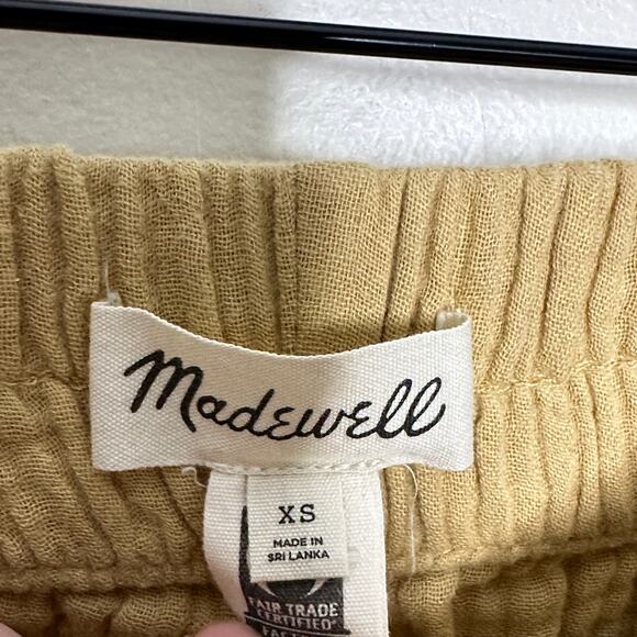 MADEWELL Lightspun Tapered Huston Pull-On Crop Pants Aged Gold Sz XS {N18] - Picture 4 of 6